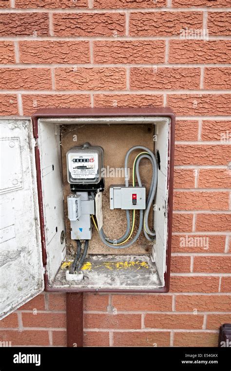 electricity meter box outside house